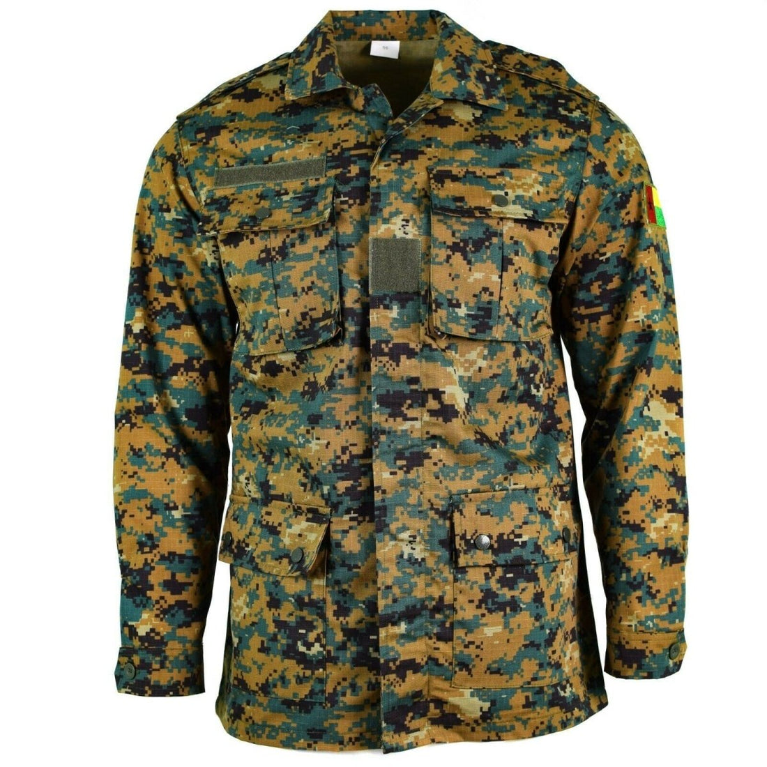 Echte Guinee Bissau Army Jacket ripstop digitale savana camo militaire kwestie nieuw