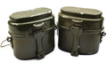 Echt Hongaarse leger puinhoop kit. Aluminium militaire bowler pot 2pcs set