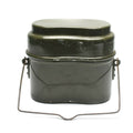 Echt Hongaarse leger puinhoop kit. Aluminium militaire bowler pot 2pcs set