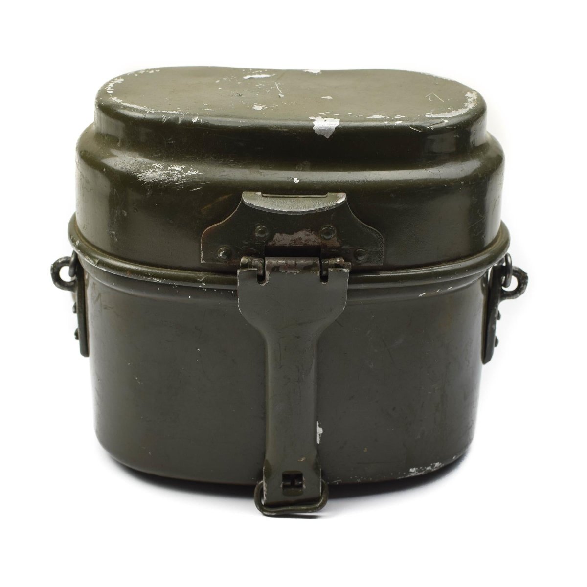 Echt Hongaarse leger puinhoop kit. Aluminium militaire bowler pot 2pcs set