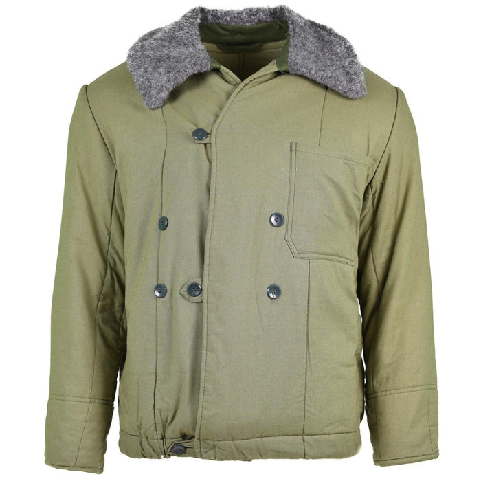 Echt gewatteerd Hongaars legerjack M65 bontkraag Warme winterwarme parka NIEUW - GoMilitar