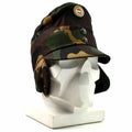 Echte Hongaarse camo -leger Winter Cap Militaire veldhoed met kleurenbadge nieuw
