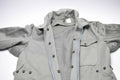 Echt Italiaans Leger Coverall Pak Military Gray Algemene jumpsuit Zip-front nieuw