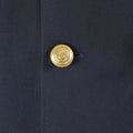 Echt Italiaans leger marine jas zwart lange officier Italië politie wollen rayon nieuw