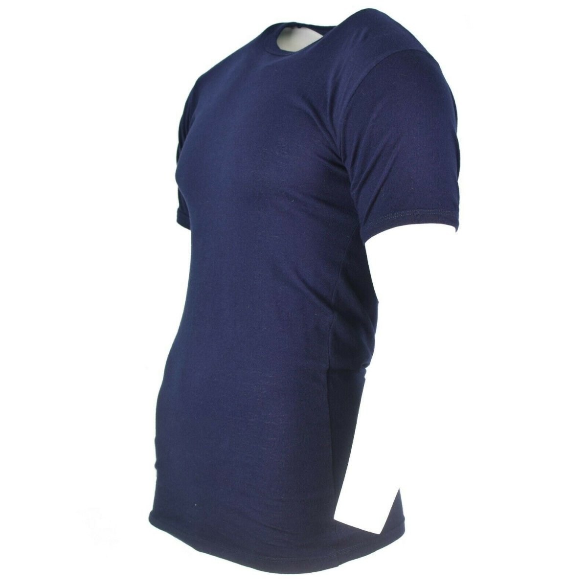 Echt Italiaans leger marine t-shirt blauw katoenen shirt korte mouwen militair nieuw
