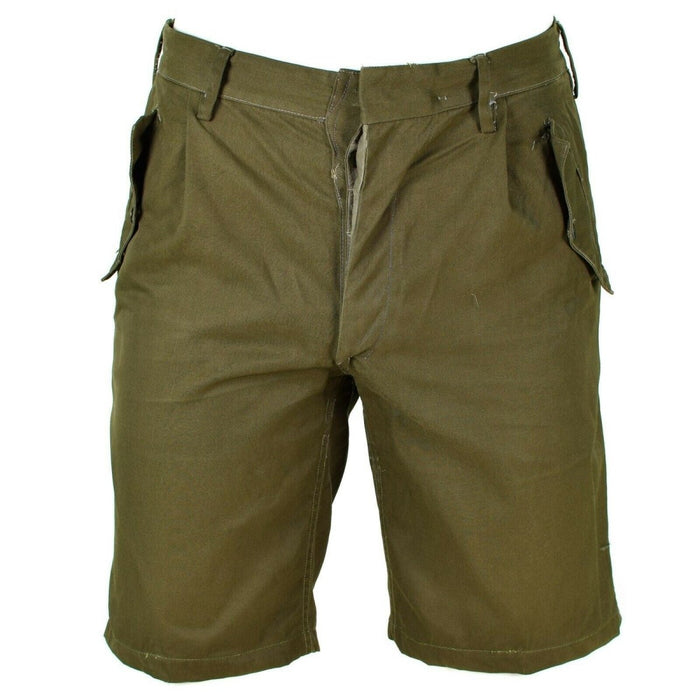 Echte Italiaanse legershort Kaki Chino Militaire veldbermuda vintage BDU - GoMilitar