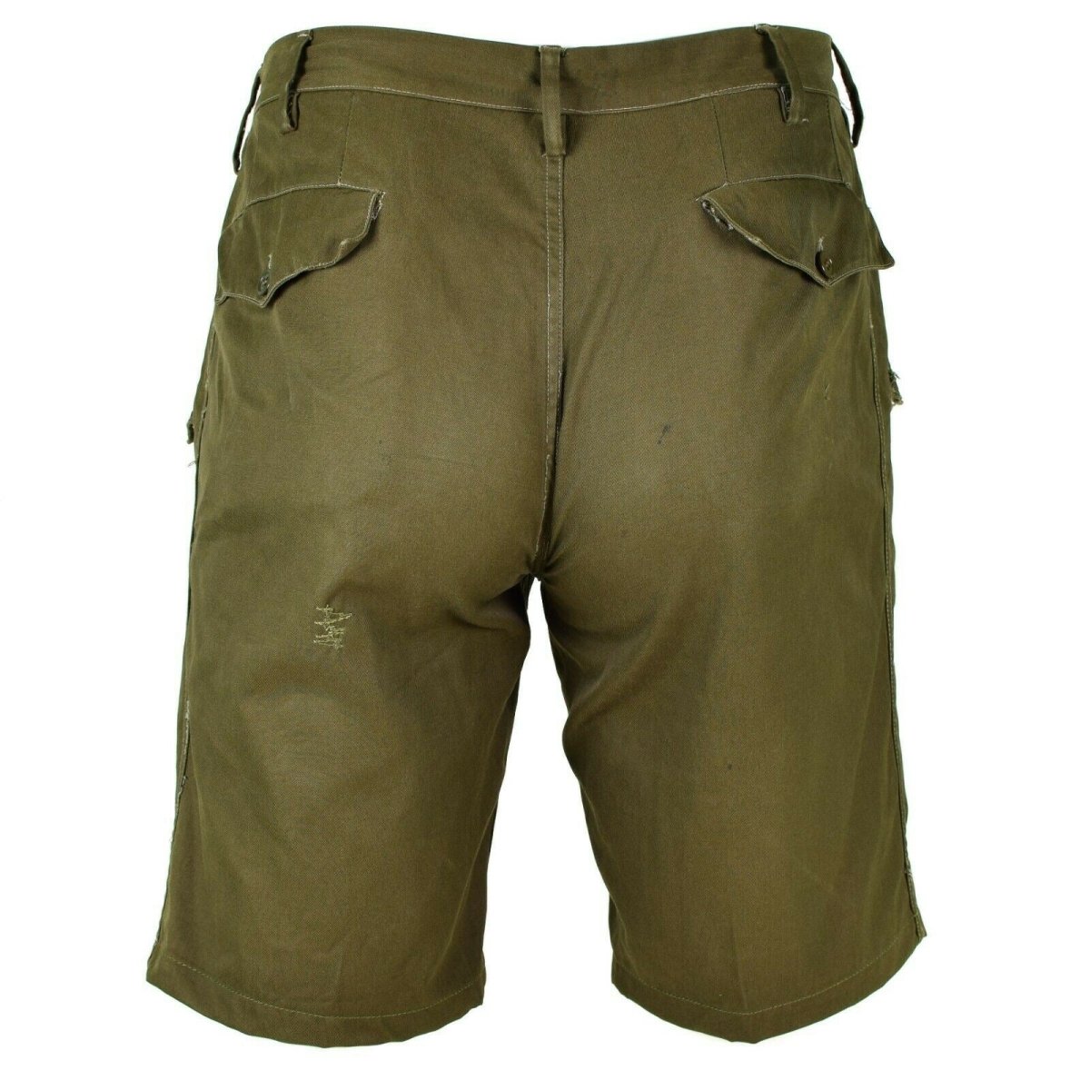 Echte Italiaanse legershort Kaki Chino Militaire veldbermuda vintage BDU