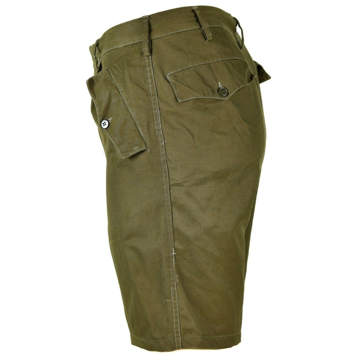 Echte Italiaanse legershort Kaki Chino Militaire veldbermuda vintage BDU