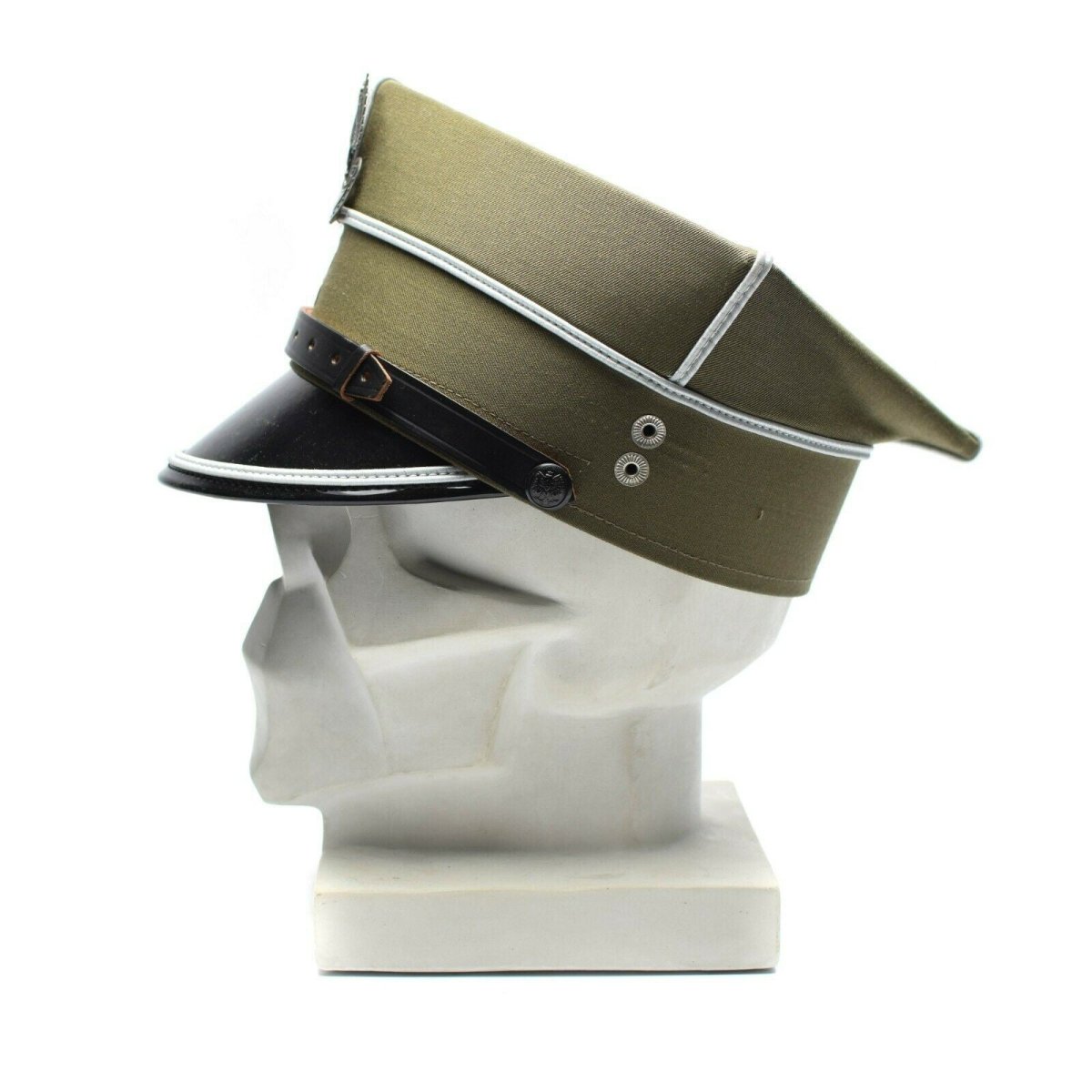 Echt Poolse militaire vizier Hoed Polen Army Officer Peak Eagle Cockade nieuw