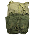 Echte Roemeens leger broodtas militair surplus olijf canvas haversack od nieuw
