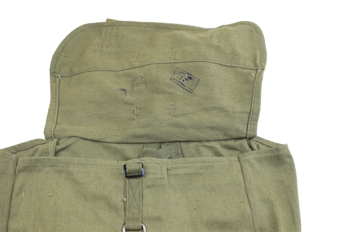 Echte Roemeens leger broodtas militair surplus olijf canvas haversack od nieuw