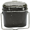 Echt Roemeens leger puinhoop kit. Aluminium militaire bowler pot