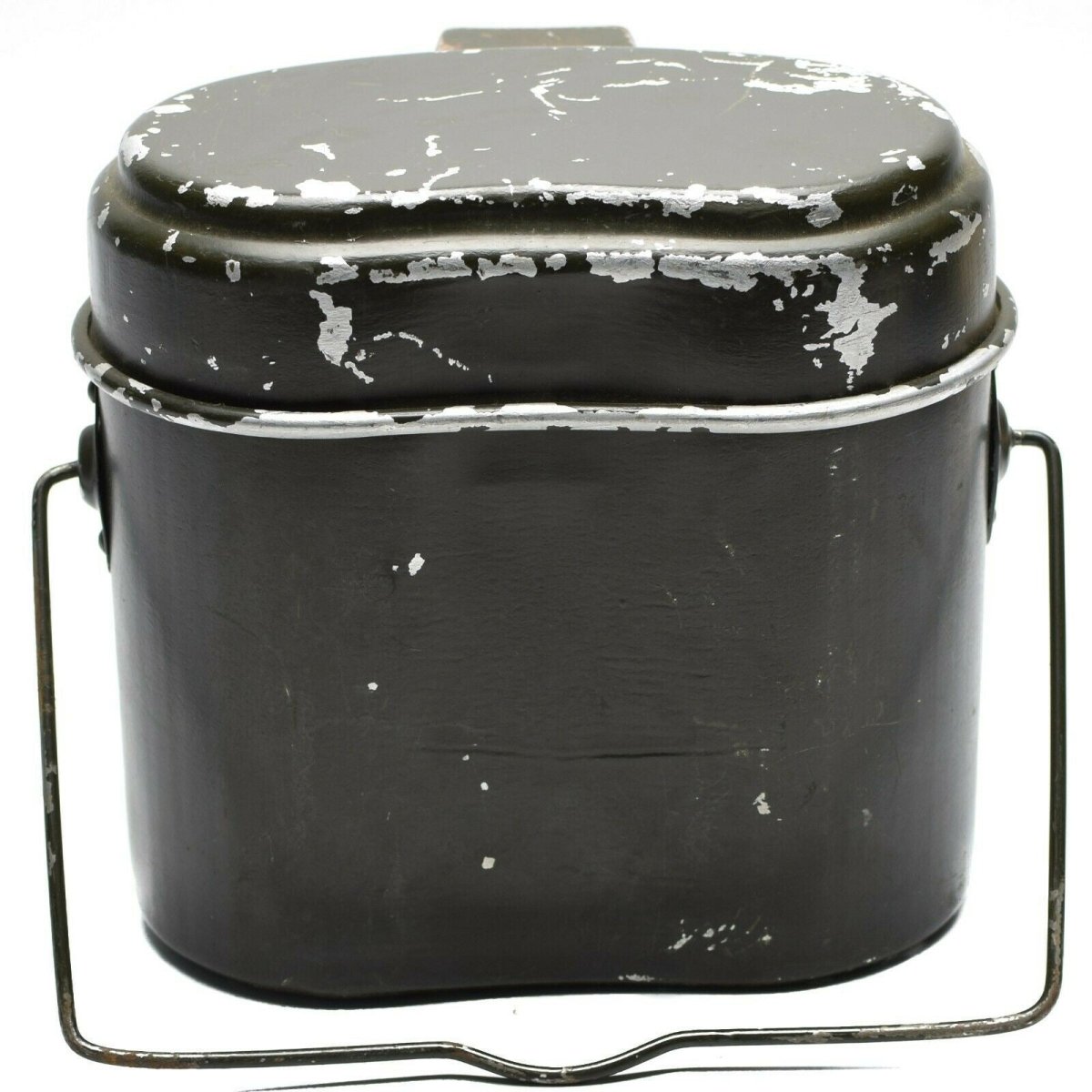 Echt Roemeens leger puinhoop kit. Aluminium militaire bowler pot