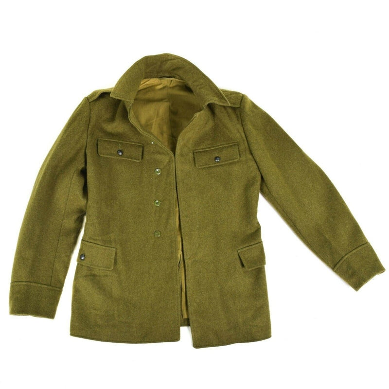 Genuine Romanian army wool jacket combat Khaki OD - GoMilitar