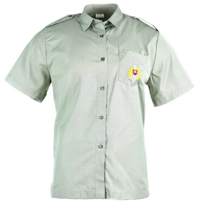 Echt Slowaaks legershirt militair BDU grijs korte mouwen NIEUW - GoMilitar