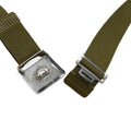 Echte Spaanse legergordel Vintage canvas metaalgespl. Formele riem militaire kwestie
