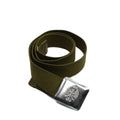 Echte Spaanse legergordel Vintage canvas metaalgespl. Formele riem militaire kwestie