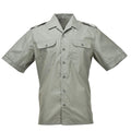Echte Spaanse marine armada shirts mariniers olijf kort mouw formeel shirt nieuw