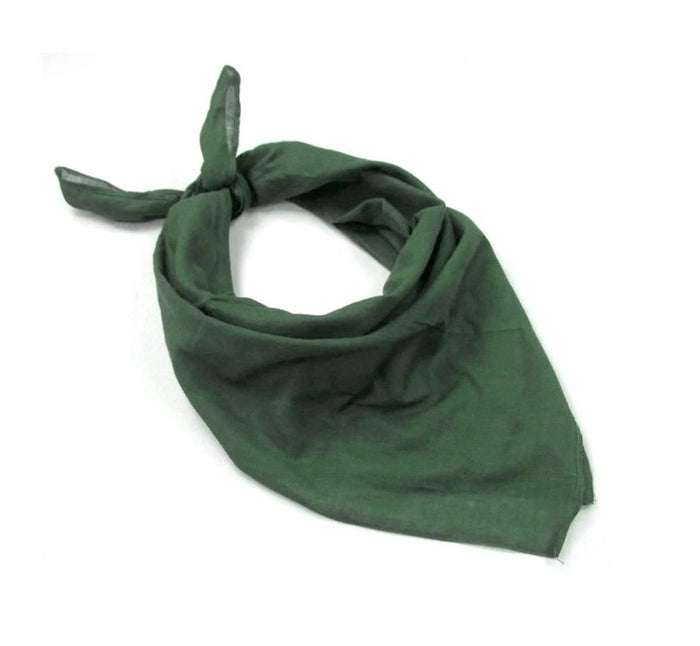 Groene bandana op een witte achtergrond