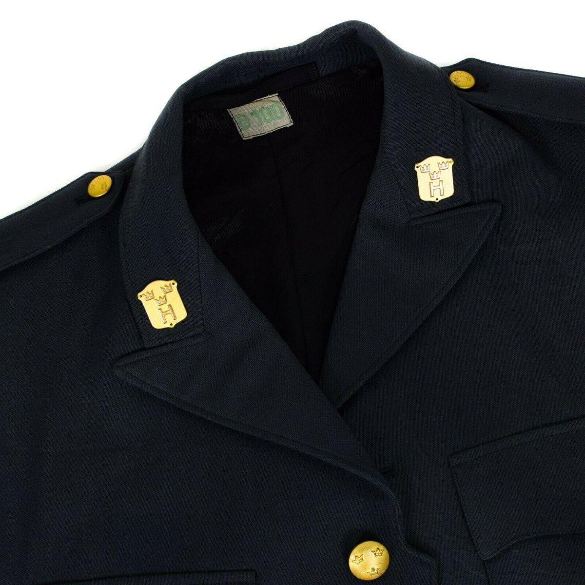 Echt Zweeds leger infanterie blauw parade uniform Zweden militaire kledingjas