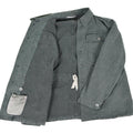 Echt Zwitserse legerwerk jas denim militaire jas grijs vintage overschot