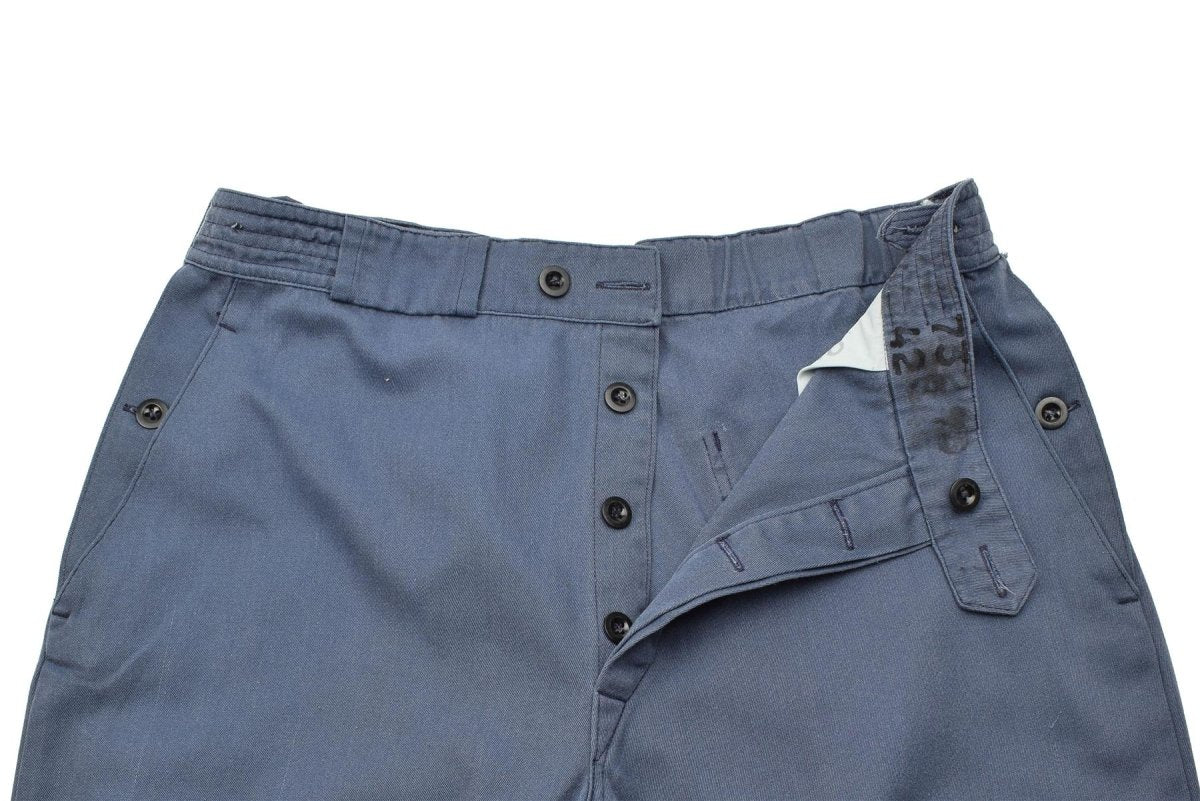 Echte Zwitserse Civil Defense broek Blue Pants Combat Zwitserland Militair gebruikt