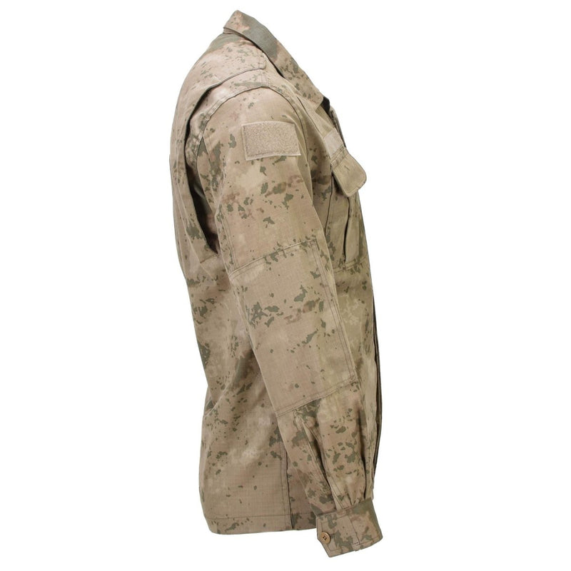 Genuine Turkish Army Uniform Jacket RipStop Reinforced Elbows M2018 Camo - GoMilitar