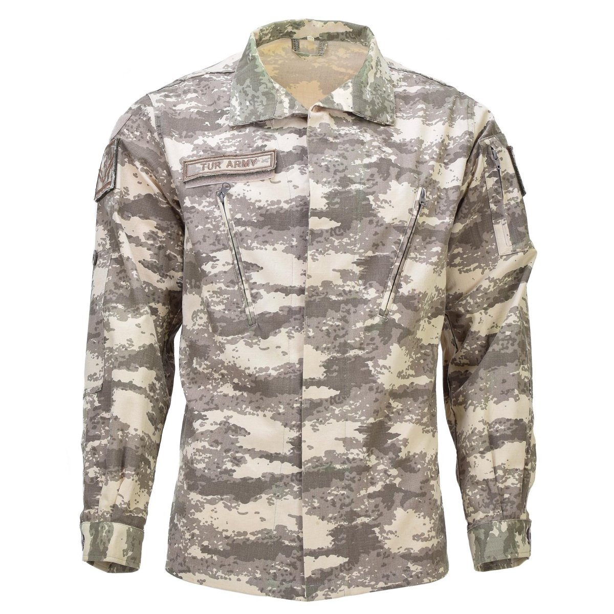Echte Turkse originele uniforme jas Ripstop versterkte ellebogen M2021 Camo