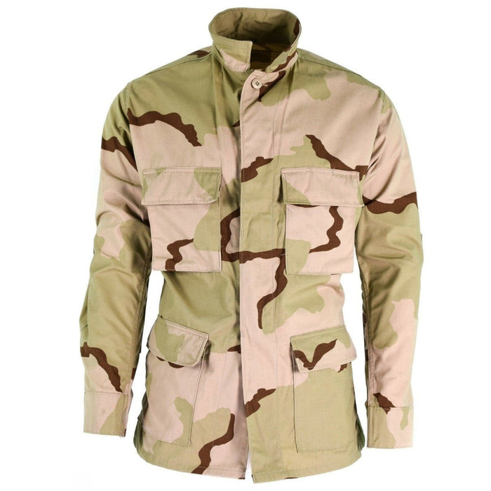 Echt Amerikaans legergevechtsjack BDU 3-kleurig ripstop militair woestijncamoshirt NIEUW - GoMilitar