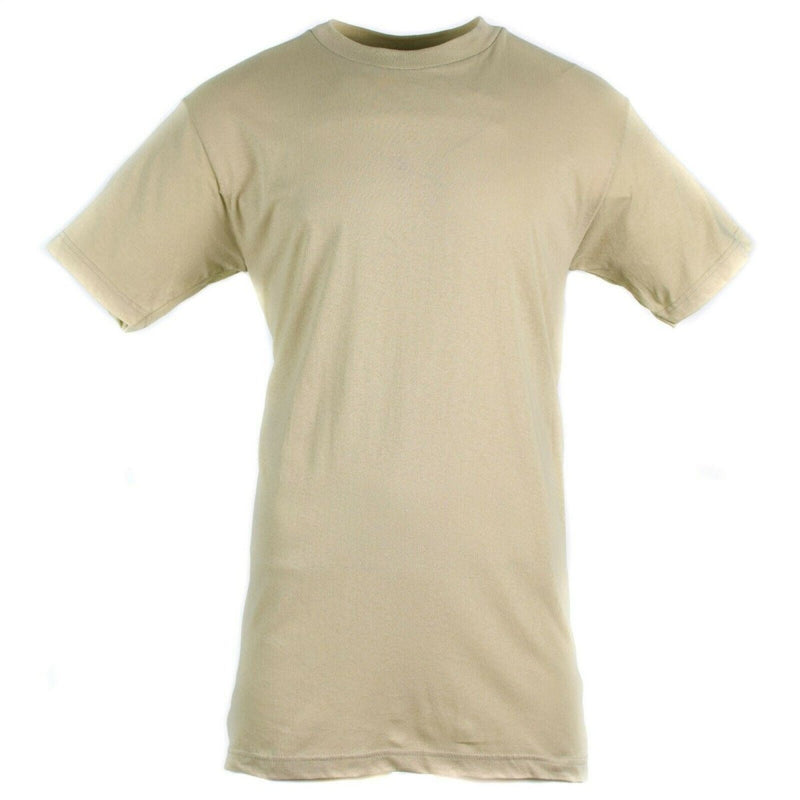 Genuine US army T-shirt Khaki combed cotton shirt short sleeves military NEW - GoMilitar
