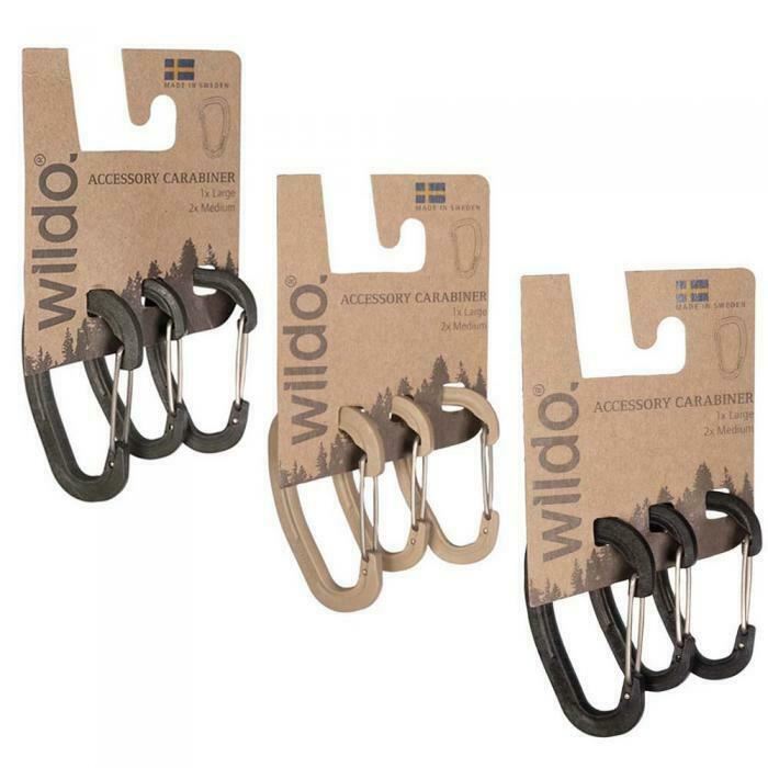 Originele Wildo accessoire-karabijnhaakset OD 3 stuks Lichtgewicht, stevige clips - GoMilitar