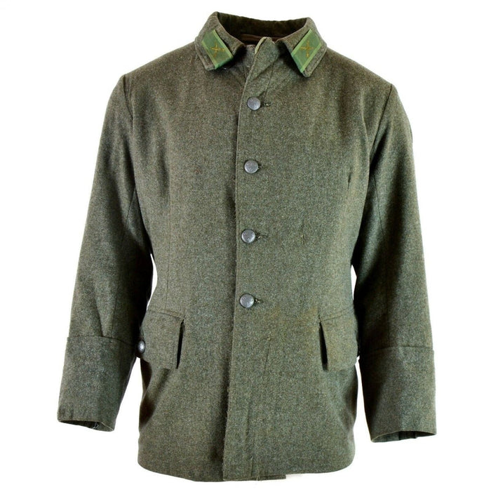 Echt WO II vintage Zweeds legerwollen uniformjasje M39 jaren 40 militair grijs - GoMilitar
