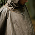 Duits leger nat weer regen poncho waterdichte olijfkleurige schuilplaats cape