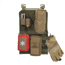 Helikon Tex rugzak inzetpaneel organizer MOLLE haaklus schaduwgrijs