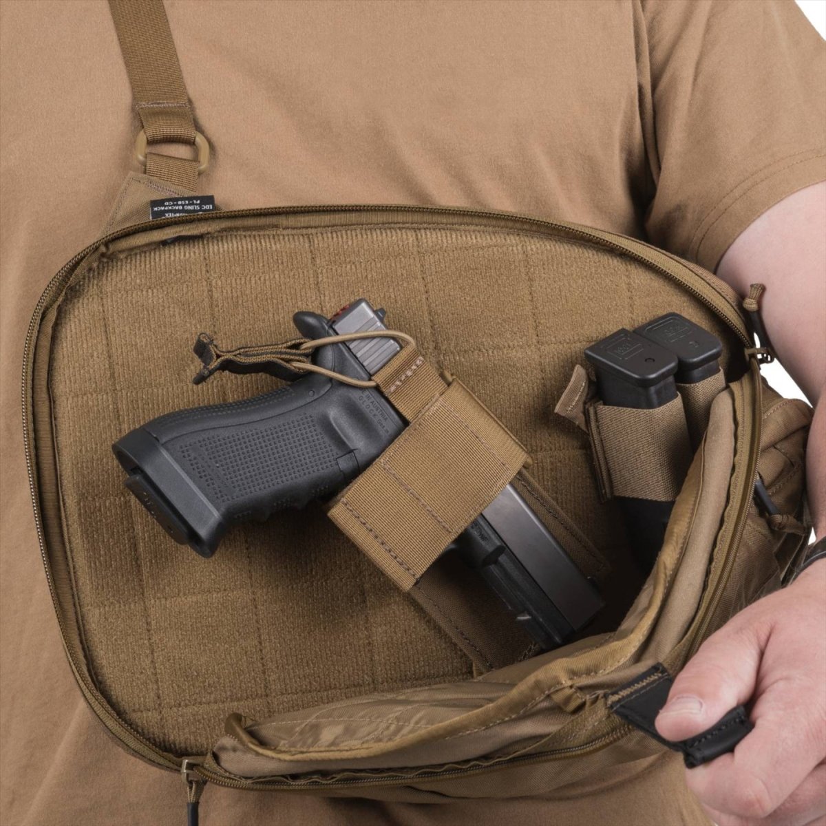 Helikon-Tex EDC Sling-rugzak 6,5L Cordura Nylon verborgen draagtas Urban Zwart