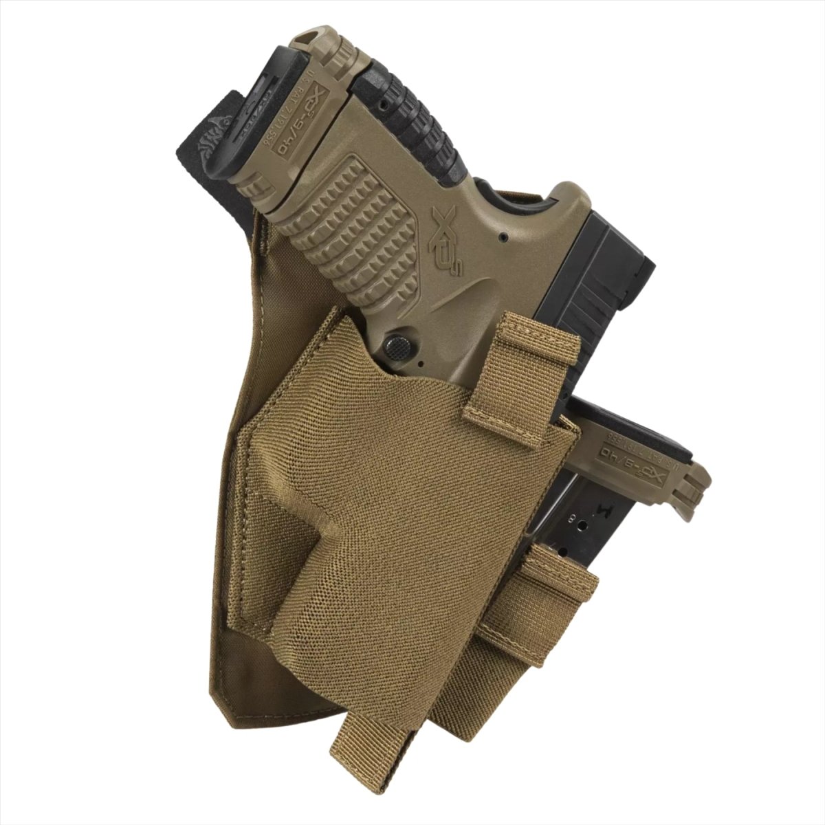 Helikon-Tex inzetpistoolholster Cordura bandicootzakje met laag profiel Coyote