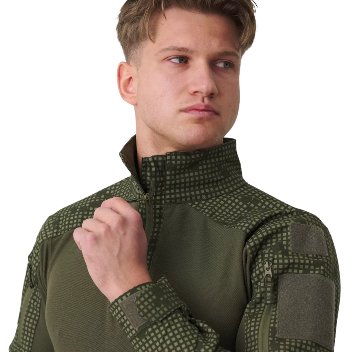 Helikon-Tex MCDU Combat Shirt Elleboogversterking Ripstop Woodland Camo
