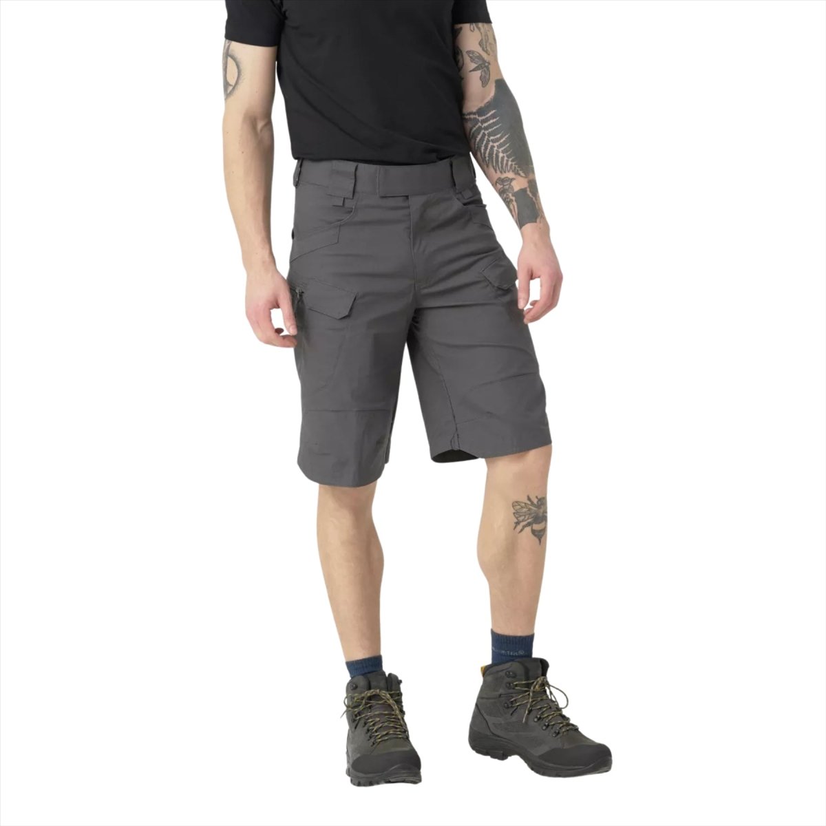 Helikon-Tex Urban Tactical Shorts Cargozakken PolyCotton Ripstop Grijs