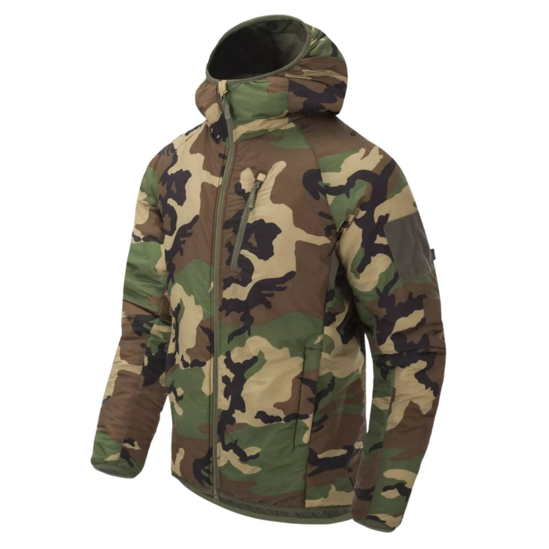 Helikon-Tex Wolfhound Hoodie Jas Nylon Windpack Geïsoleerd Woodland Camo