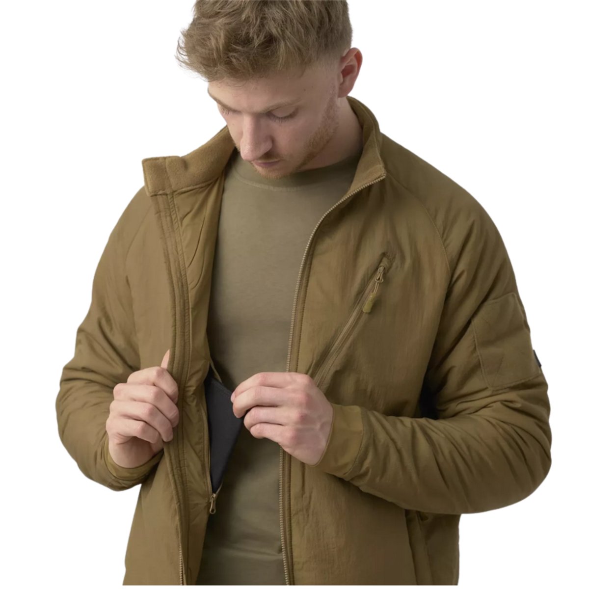 Helikon-Tex Wolfhound-jack Climashield-isolatie Windpack Woodland Camo