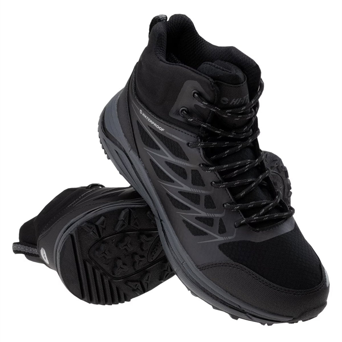 HI-TEC Hewila MID WP tactische laarzen ademend waterdicht versterkte teen zwart