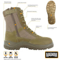 Hi-tec wandelschoenen magnum centurion 8.0 coyote tactische schoenen aan de zijkant nieuw