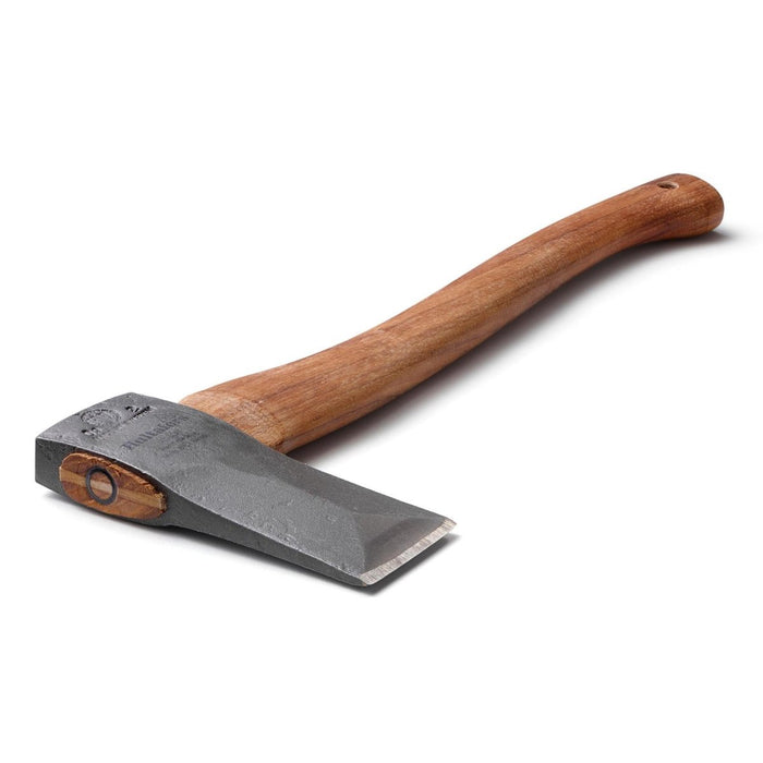 HULTAFORS kloofbijl met gezandstraalde ijzeren kop en gebogen hickorysteel voor efficiënt houtkloven.