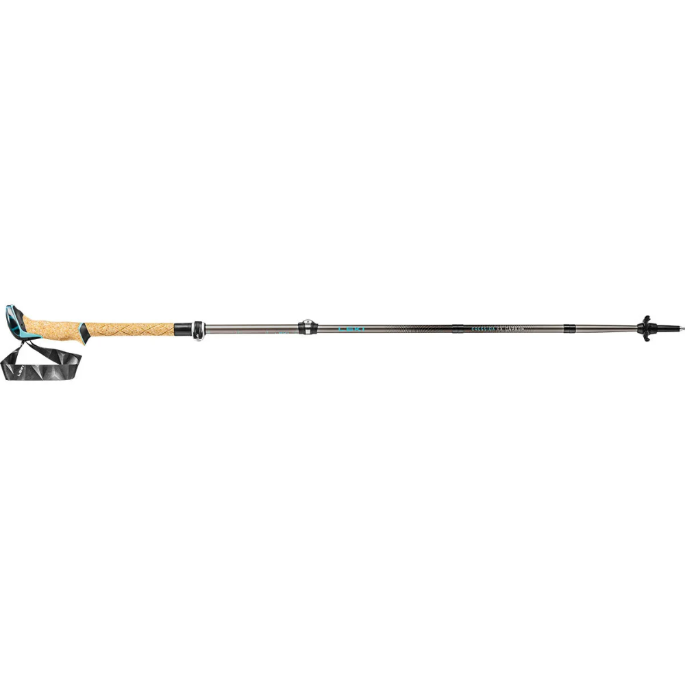 LEKI Cressida FX Carbon Trekkingstokken Dames Opvouwbaar Wandelpaar 100-120 cm