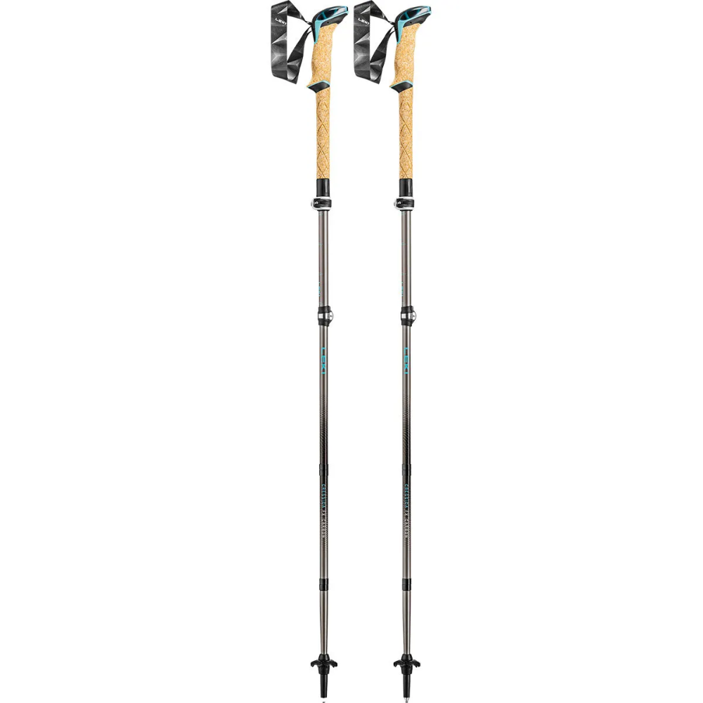 LEKI Cressida FX Carbon Trekkingstokken Dames Opvouwbaar Wandelpaar 100-120 cm