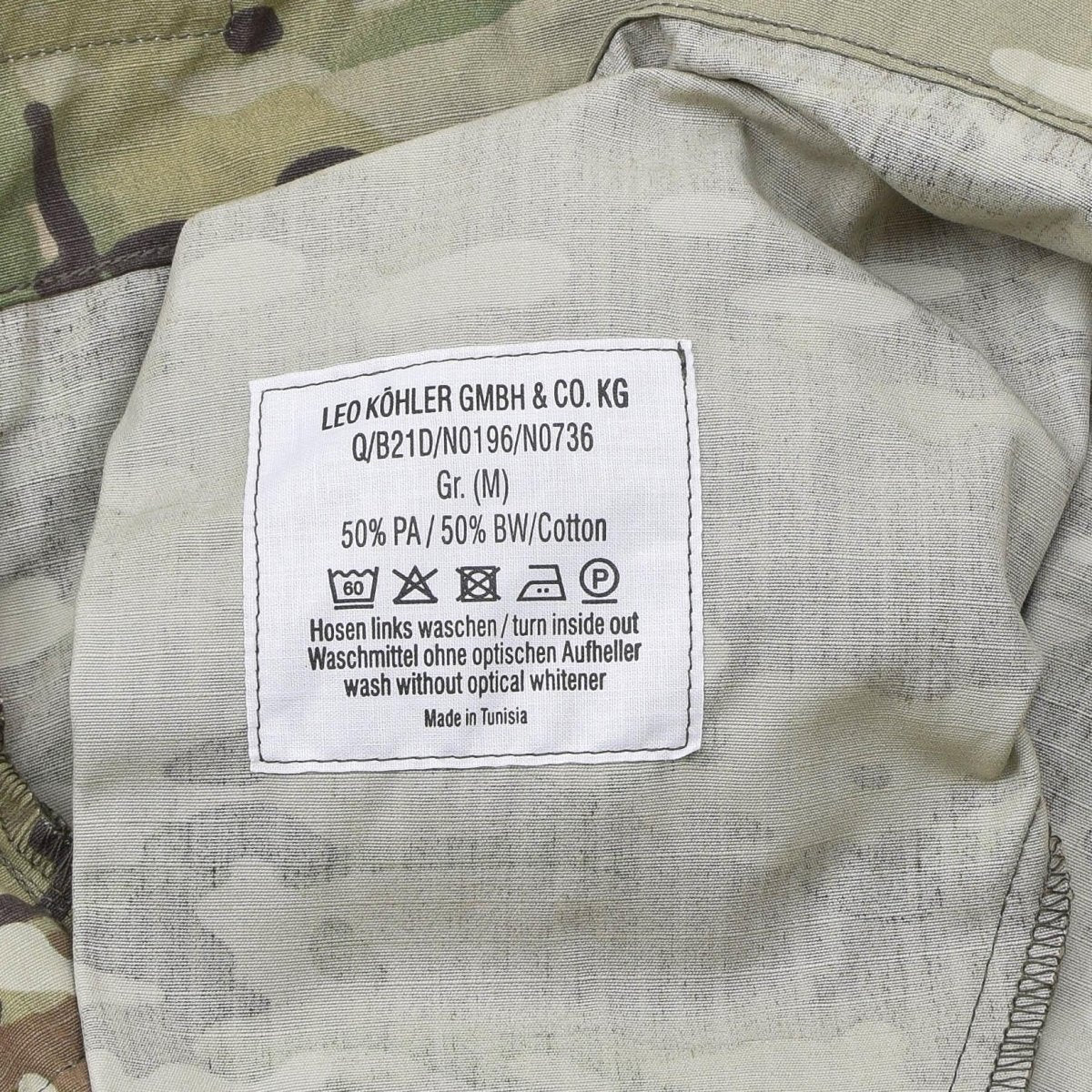 Leo Kohler Cargo Pants versterkte ripstop Acu Duty Trousers MTP Camouflage