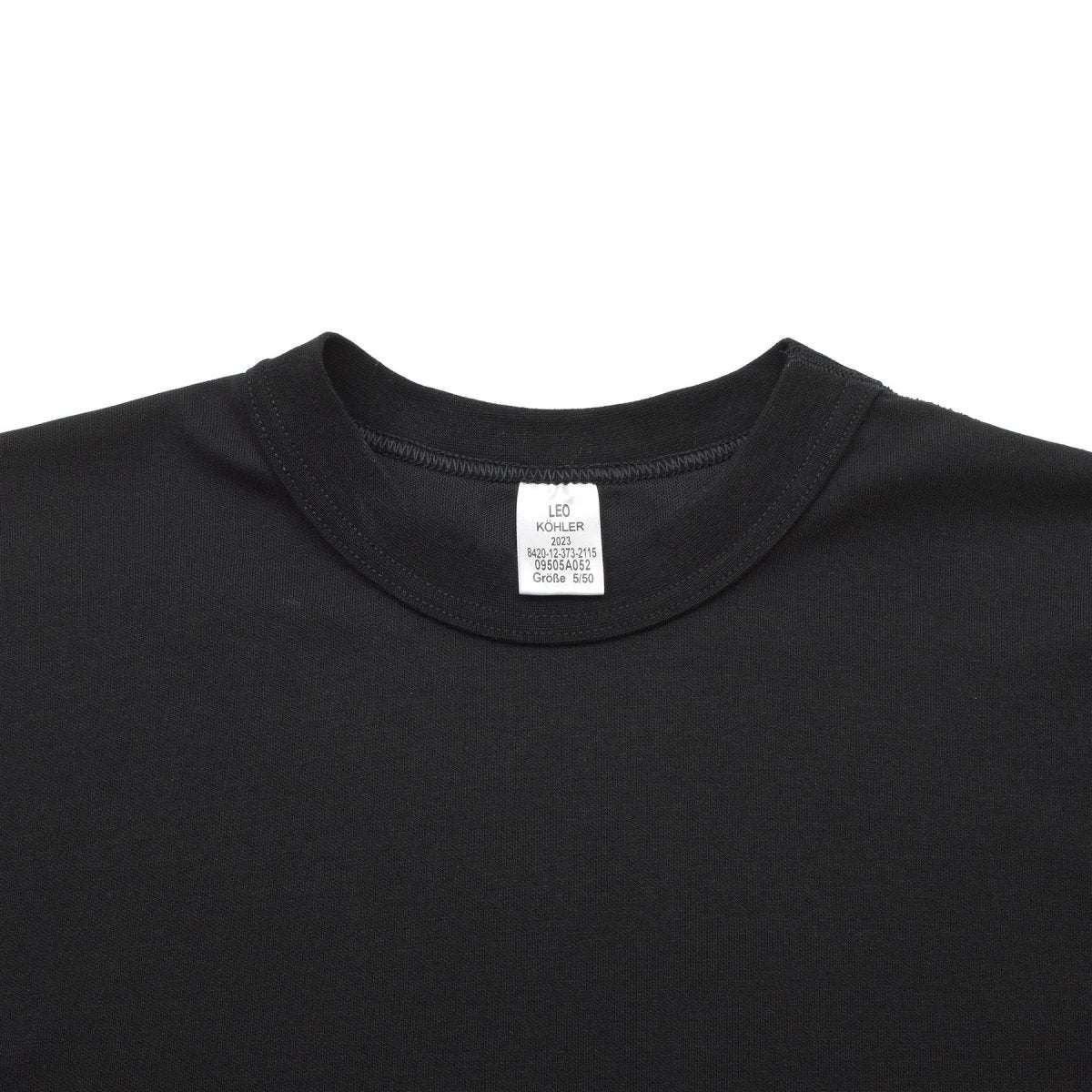 Leo Kohler Militaire T-shirts Leger Personeelsuniform Eerste laag Onderhirt Zwart