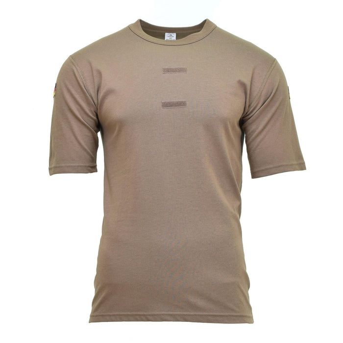 Kaki Leo Kohler militair T-shirt ontworpen als lichtgewicht, ademende basislaag voor legertroepen en gebruik buitenshuis