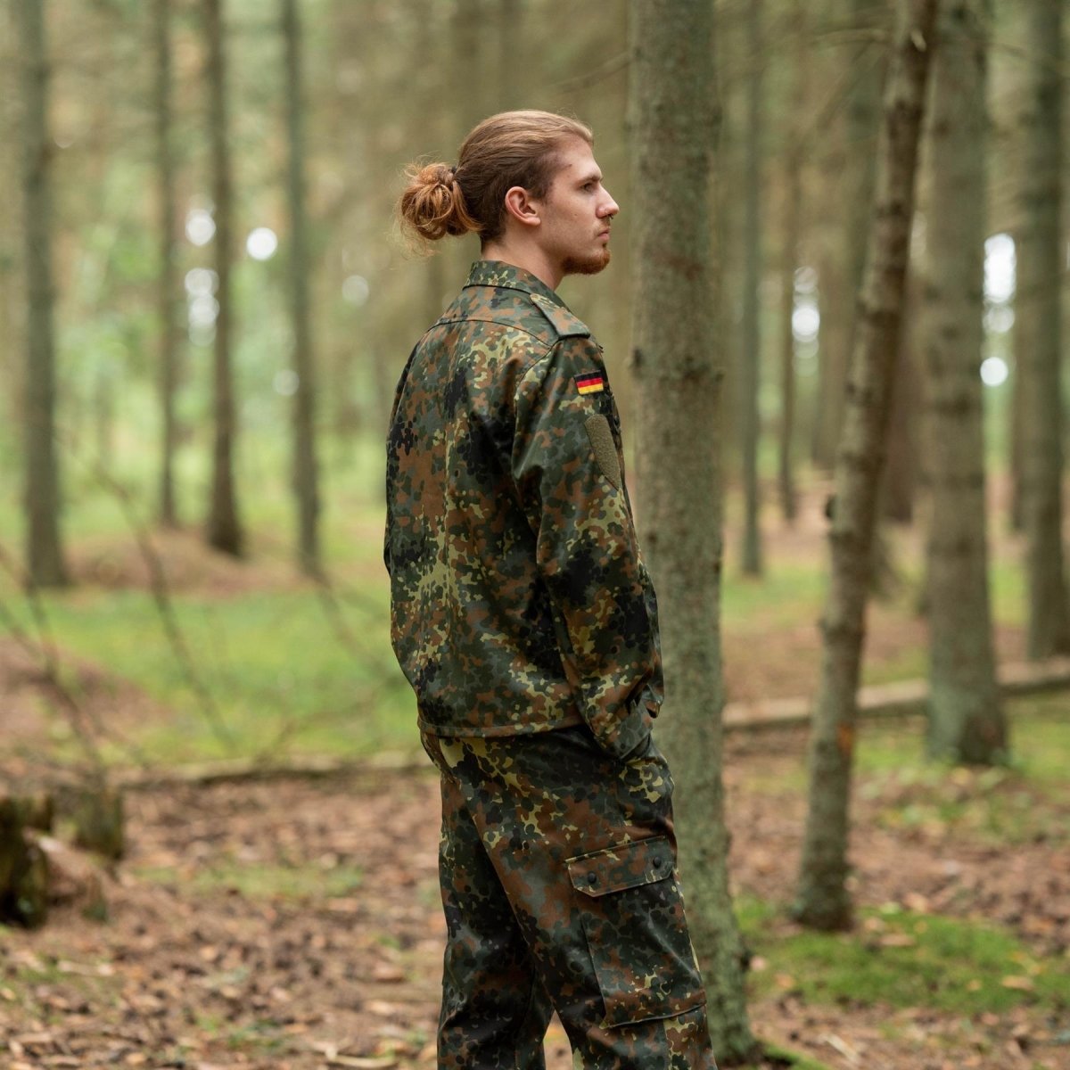 Leo Kohler Tactical Military Shirts Flecktarn Camouflage Light Combat BW Jacket