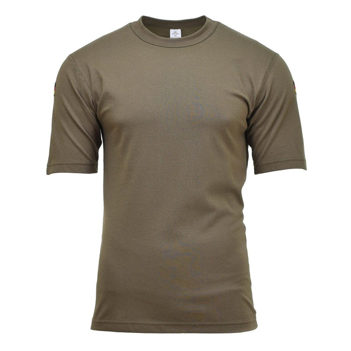 Leo Kohler tactisch militair T-shirt met korte mouwen in tropisch olijfgroen, ontworpen voor duurzaamheid en comfort.